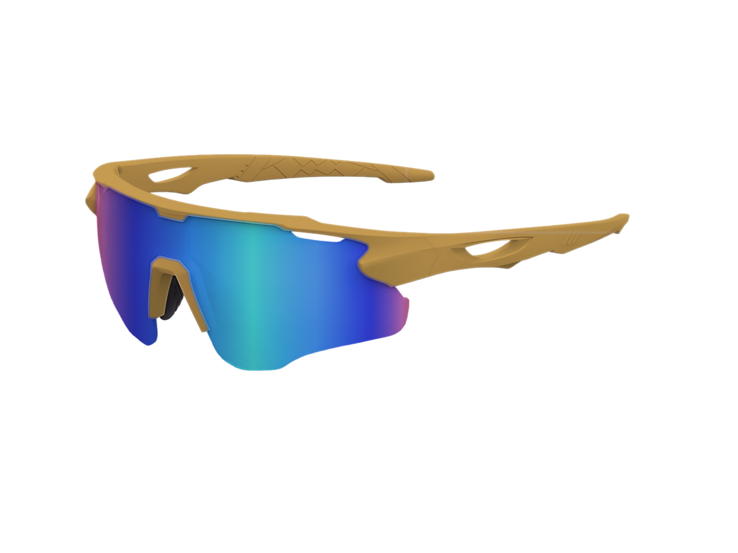 LAZR Gold / Blue-Green Mirror